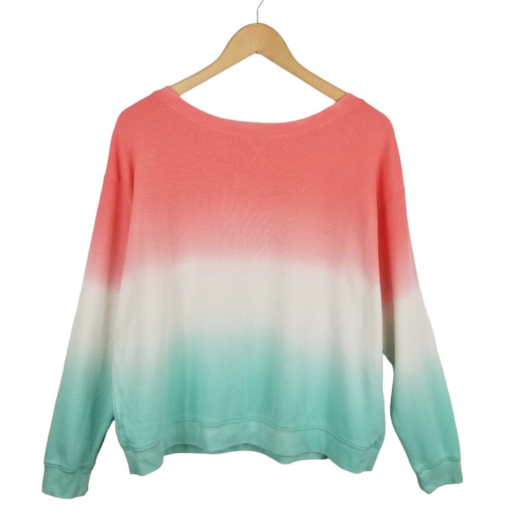 Splendid Ombre Lightweight Sweatshirt Size M Medium